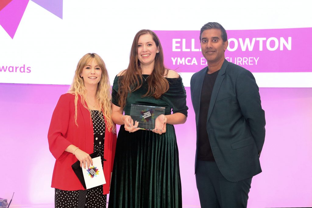 Young Worker from YMCA East Surrey celebrates success at national youth charity awards
