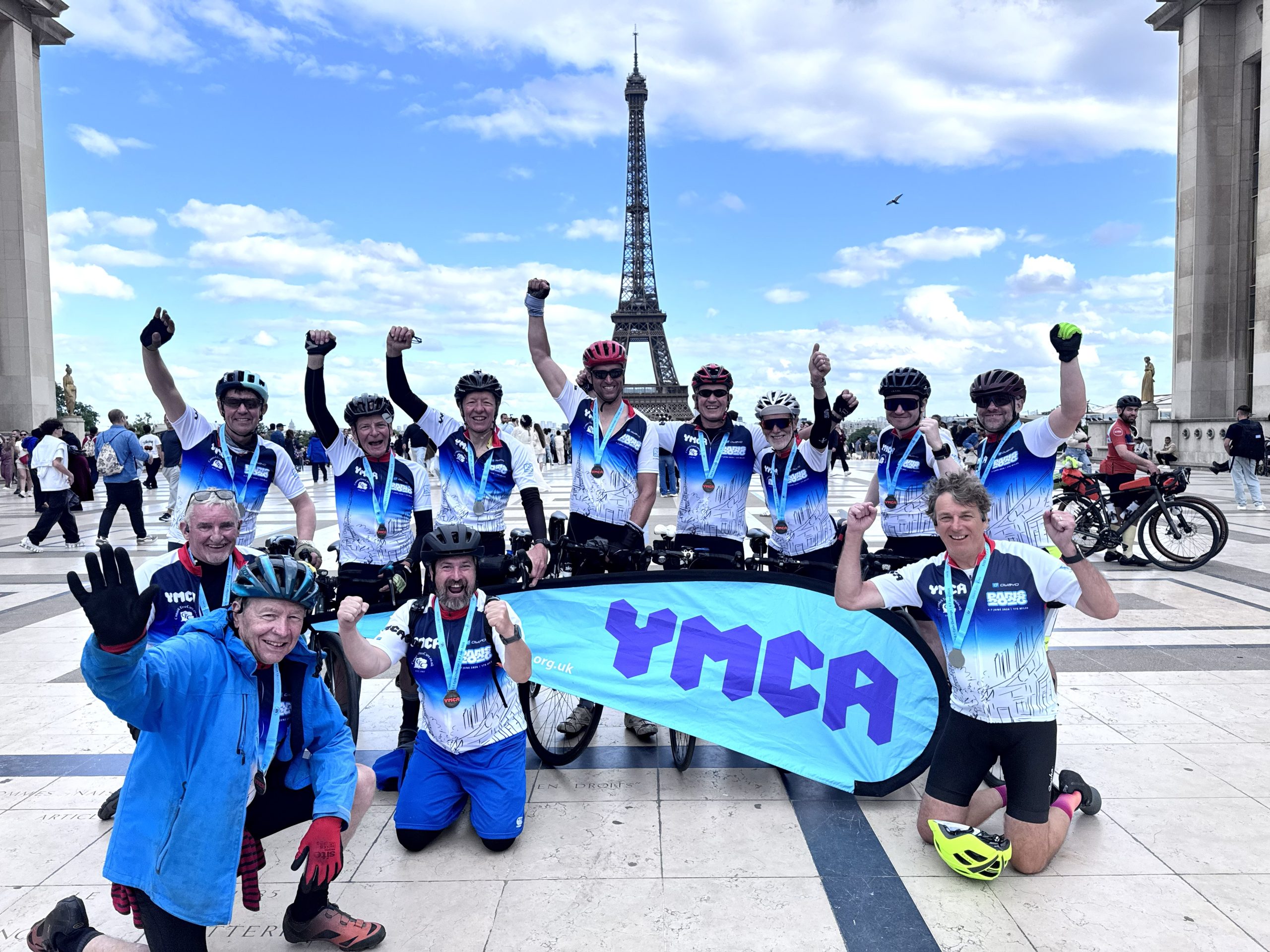 YMCA East Surrey cycle to Paris raises £20,000 for youth housing project